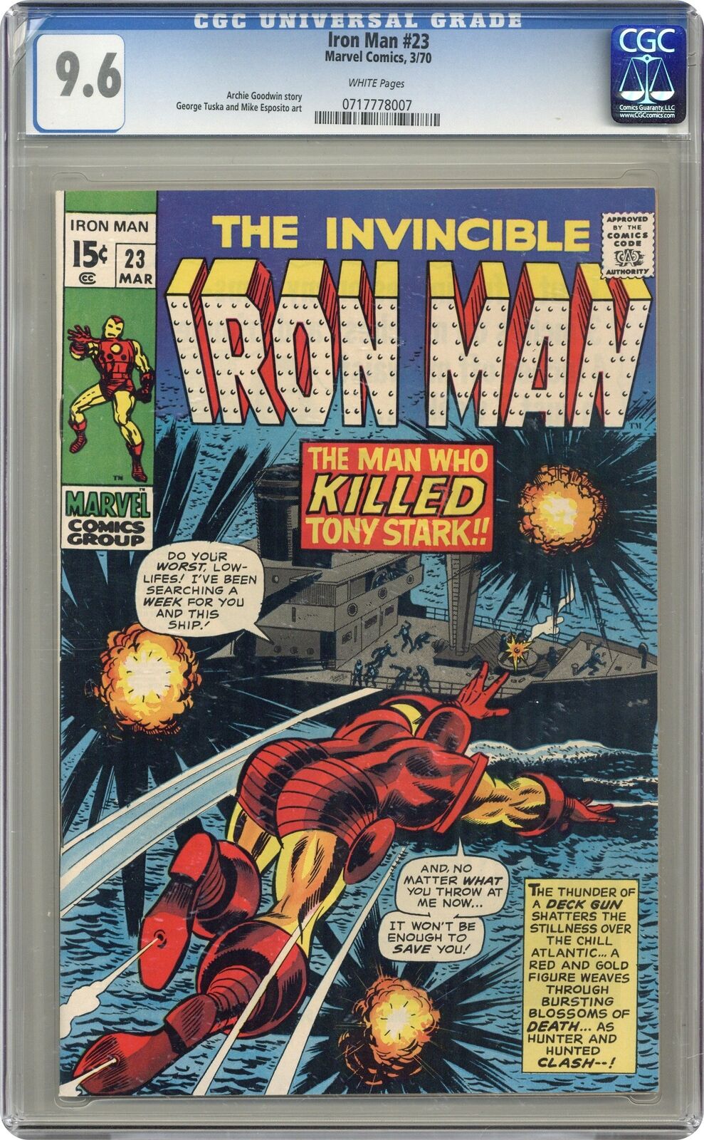 Iron Man #23 CGC 9.6 1970 0717778007