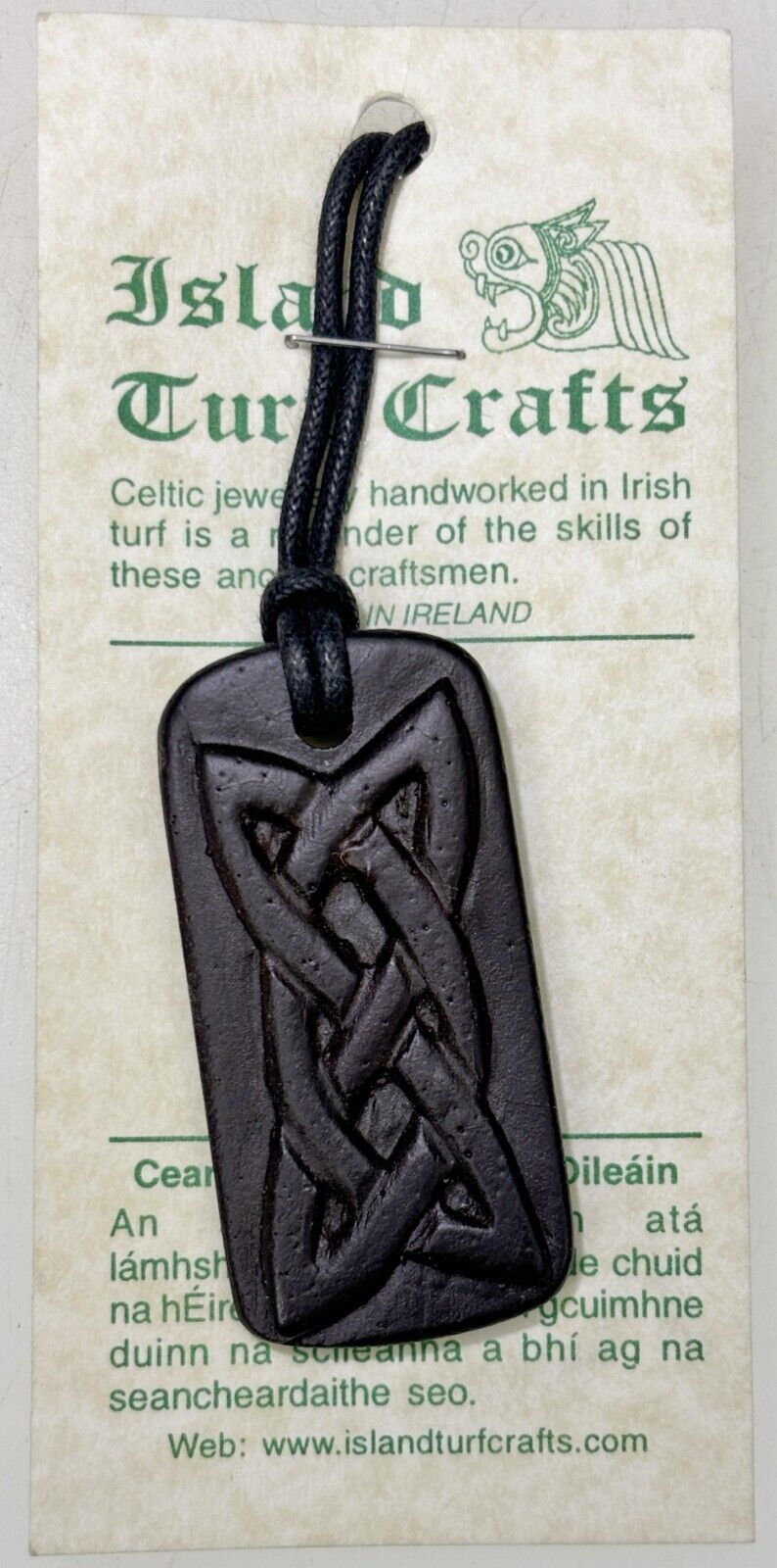 Leather Celtic Knot Necklace Choker Island Turf Crafts Ireland