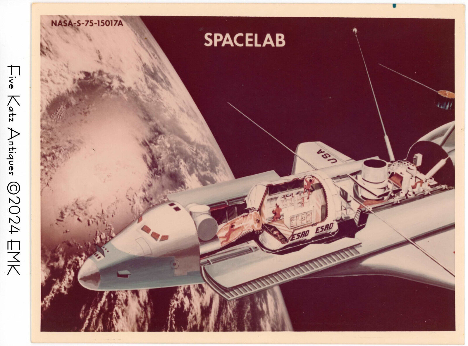 NASA / Shuttle - Concept Art - Spacelab - Original not a reprint