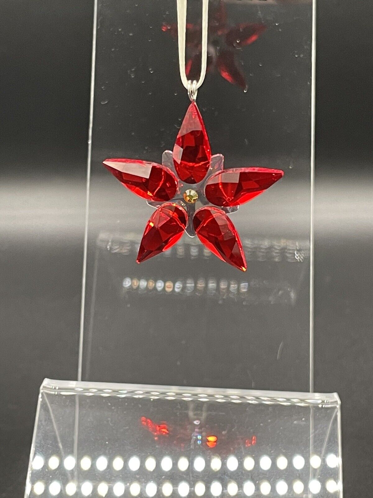 Swarovski Crystal Poinsettia Ornament Red 905210