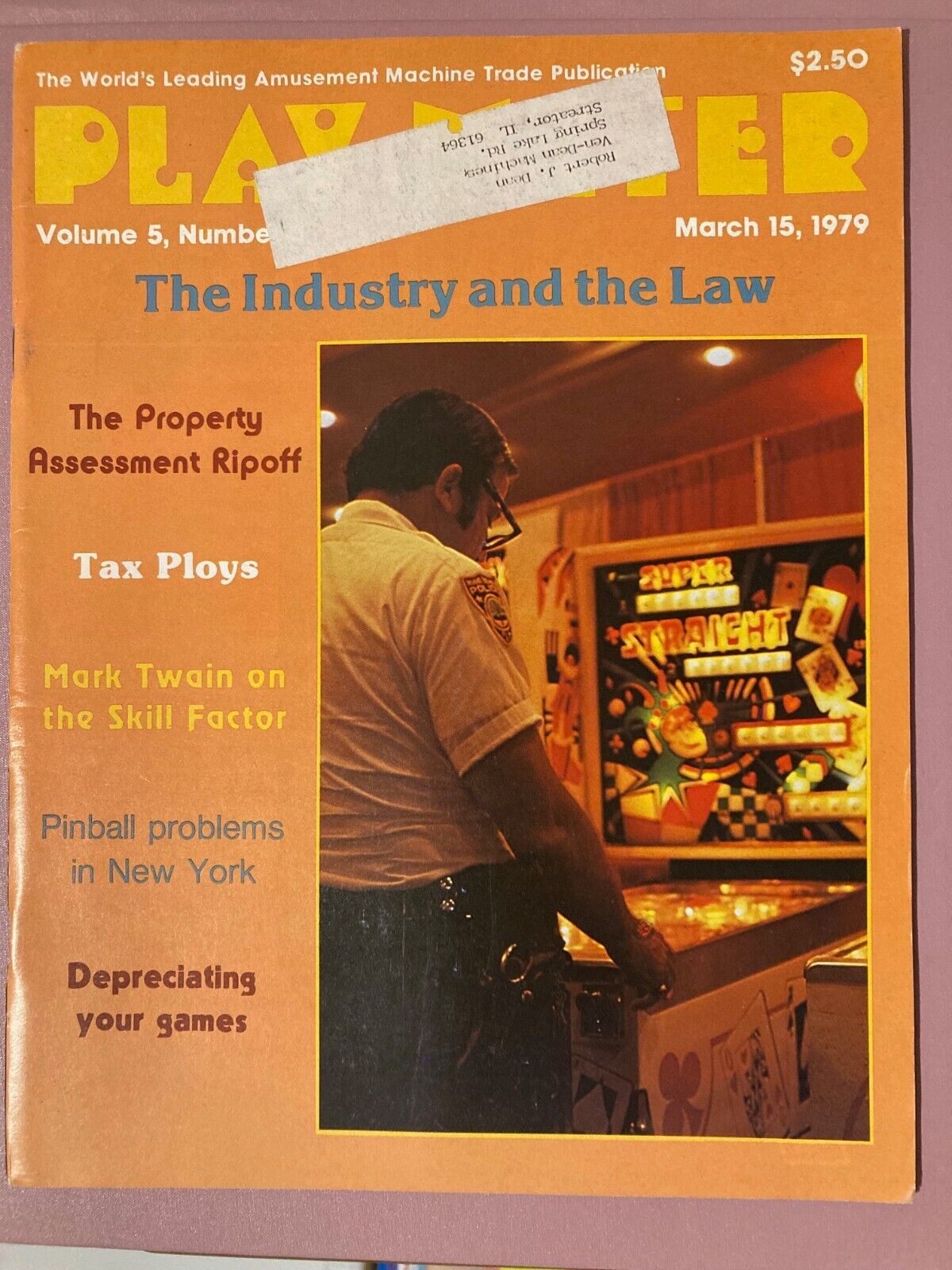 Play Meter Magazine Mar 15, 1979 Vol 5 No. 5 w/4 page Wms Flash Pinball Promo