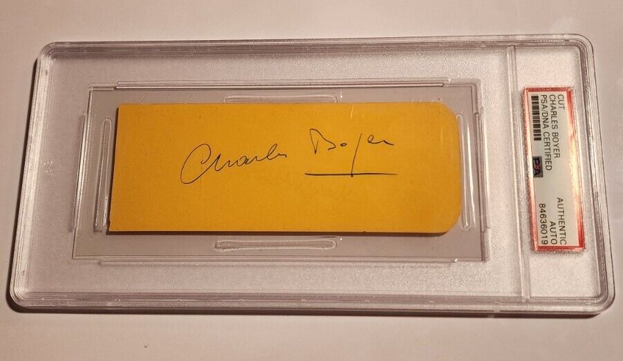 Charles Boyer PSA DNA Autograph Signed Auto Actor Oscar Nominee I Love Lucy