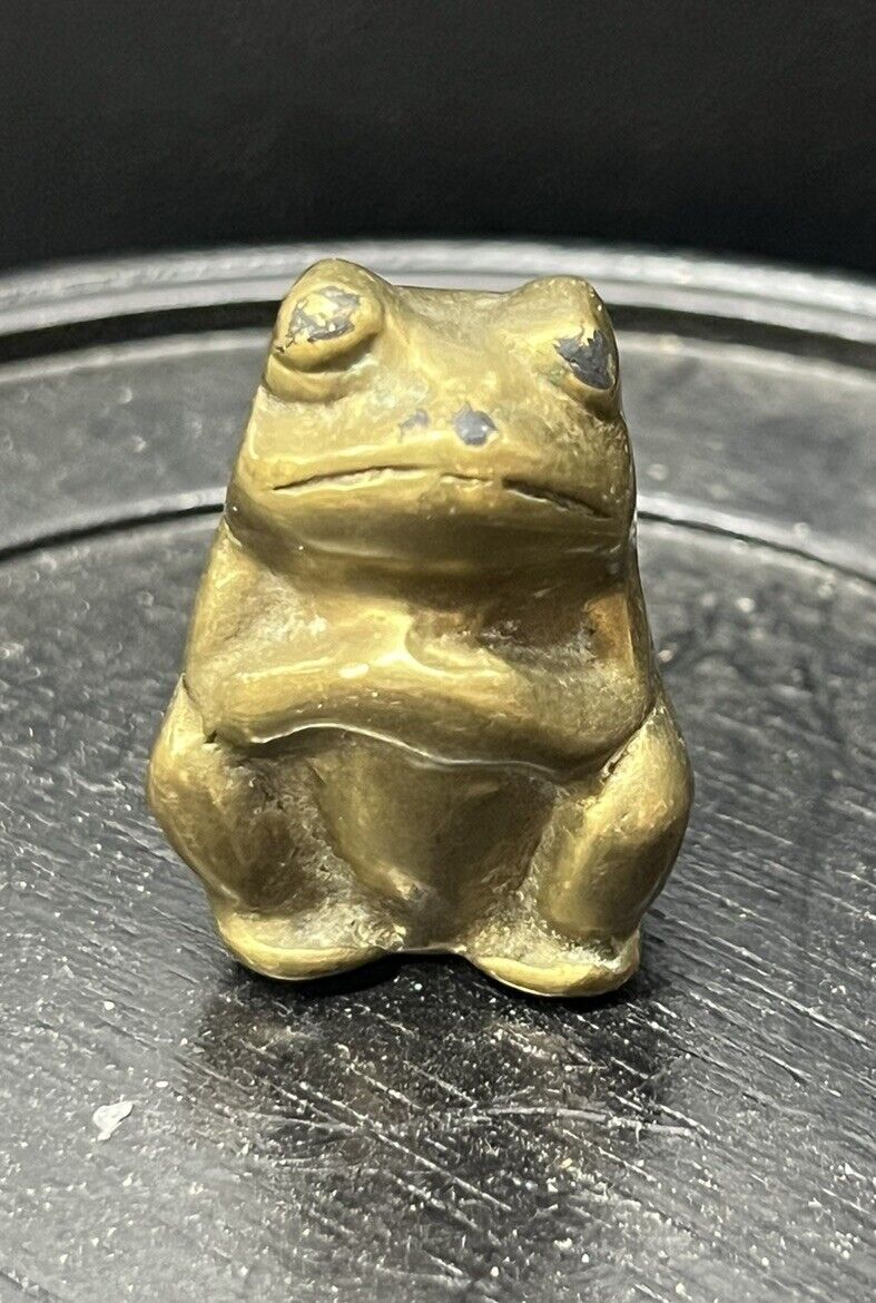 Vintage Brass Mini Frog