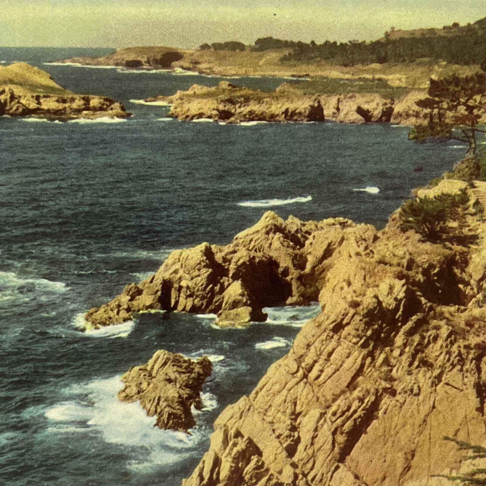 Vintage Postcard California Coastline Tourist Union Oil Company  ⭐️