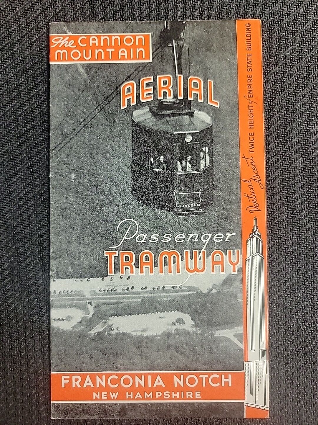 VINTAGE Cannon Mountain, Aerial Tramway, Franconia Notch, New Hampshire Brochure