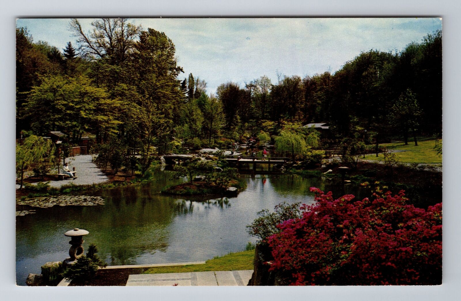 Seattle WA-Washington, University Of WA, Japanese Garden, Vintage Postcard