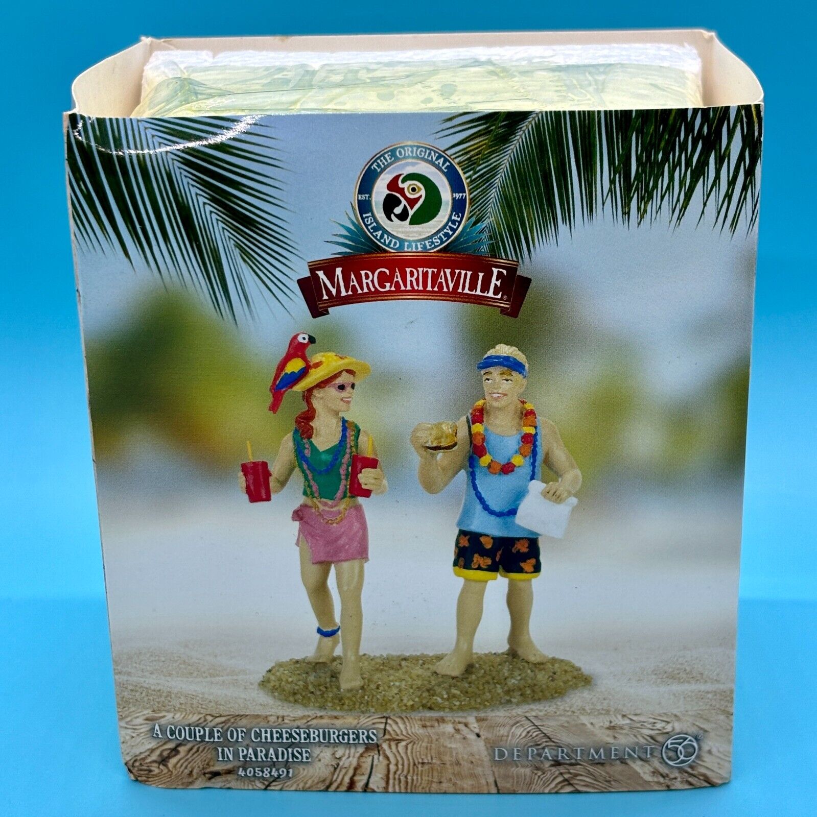 Dept 56 Margaritaville A Couple Of Cheeseburgers In Paradise Figure – NIB