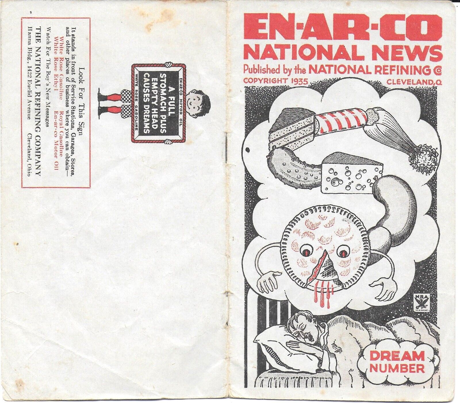 En-Ar-Co National Refining Company News Booklet – Dream Number 1935