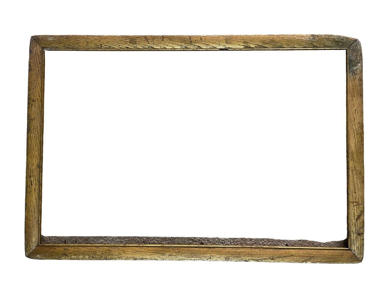 Distressed Antique Gold Wood Picture Frame for 13x20
