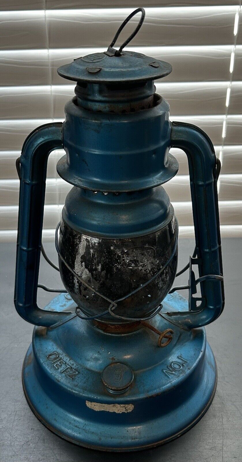 Vintage Dietz Little Wizard Nautical Lantern Blue