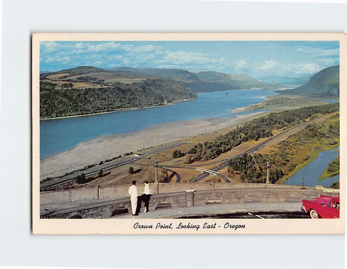 Postcard Crown Point Looking East Oregon USA