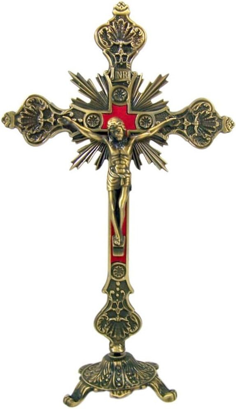 Religious Gifts by San Francis Imports, Inc Jesus Christ on Cross Bronze Tone St