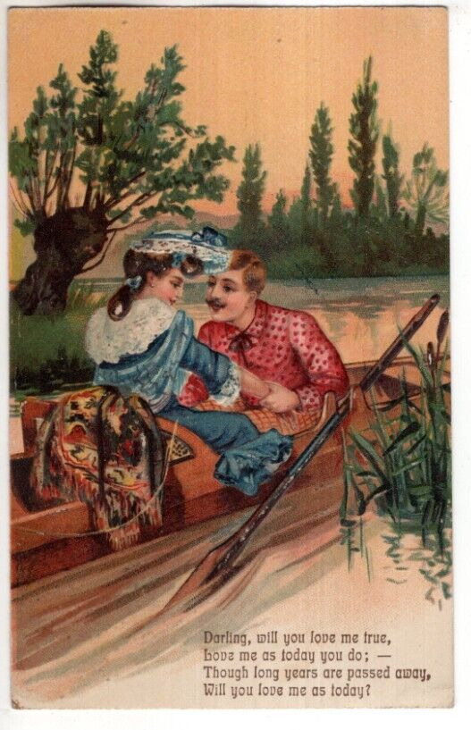 ANTIQUE Postcard   LOVE & ROMANCE -    (PFB)   \