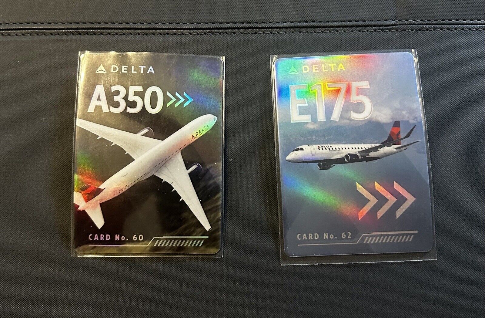 Brand New Delta Airline Trading Cards. Cards 60 And 62