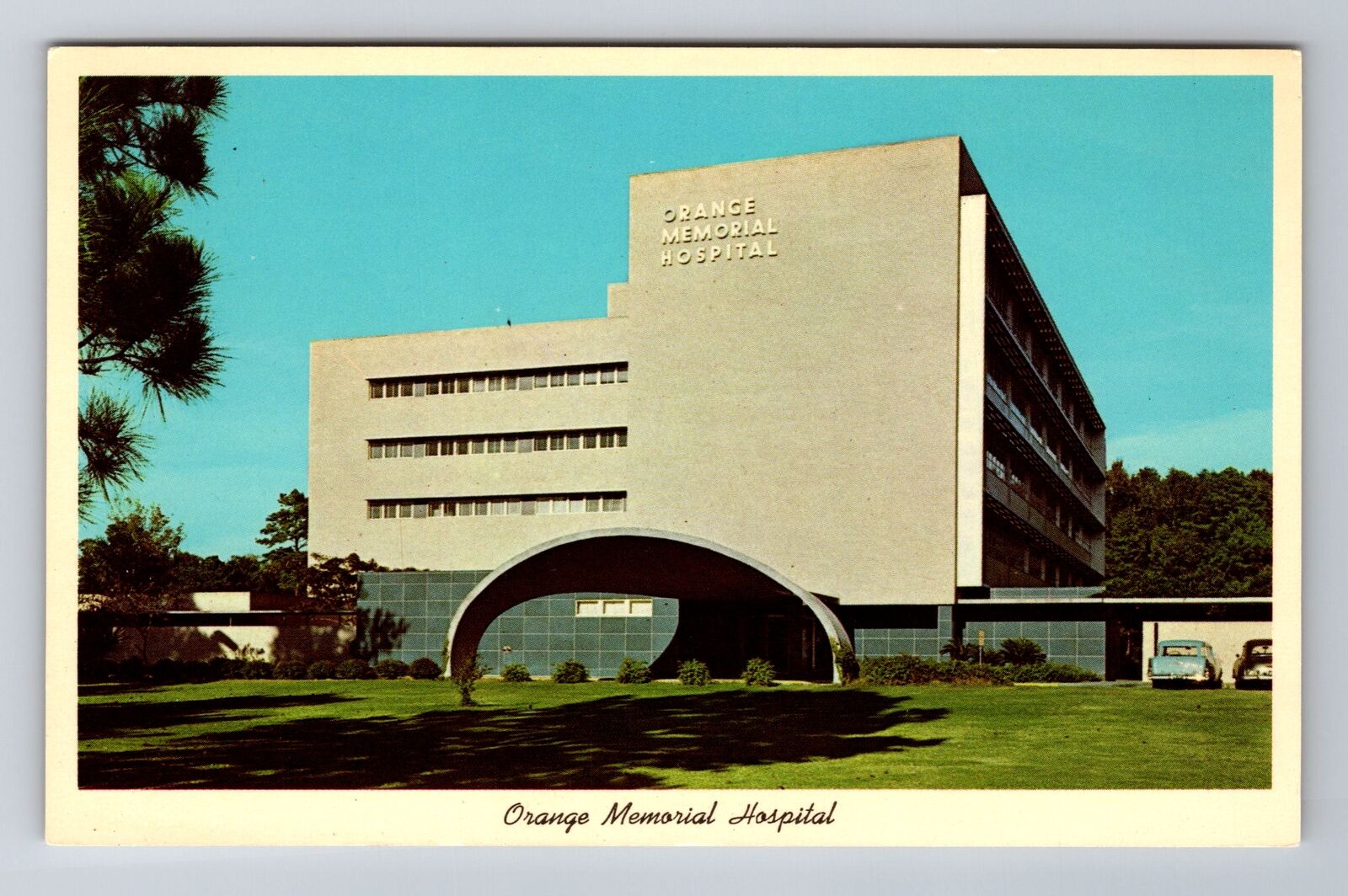 Orange TX-Texas, Orange Memorial Hospital, Antique, Vintage Souvenir Postcard