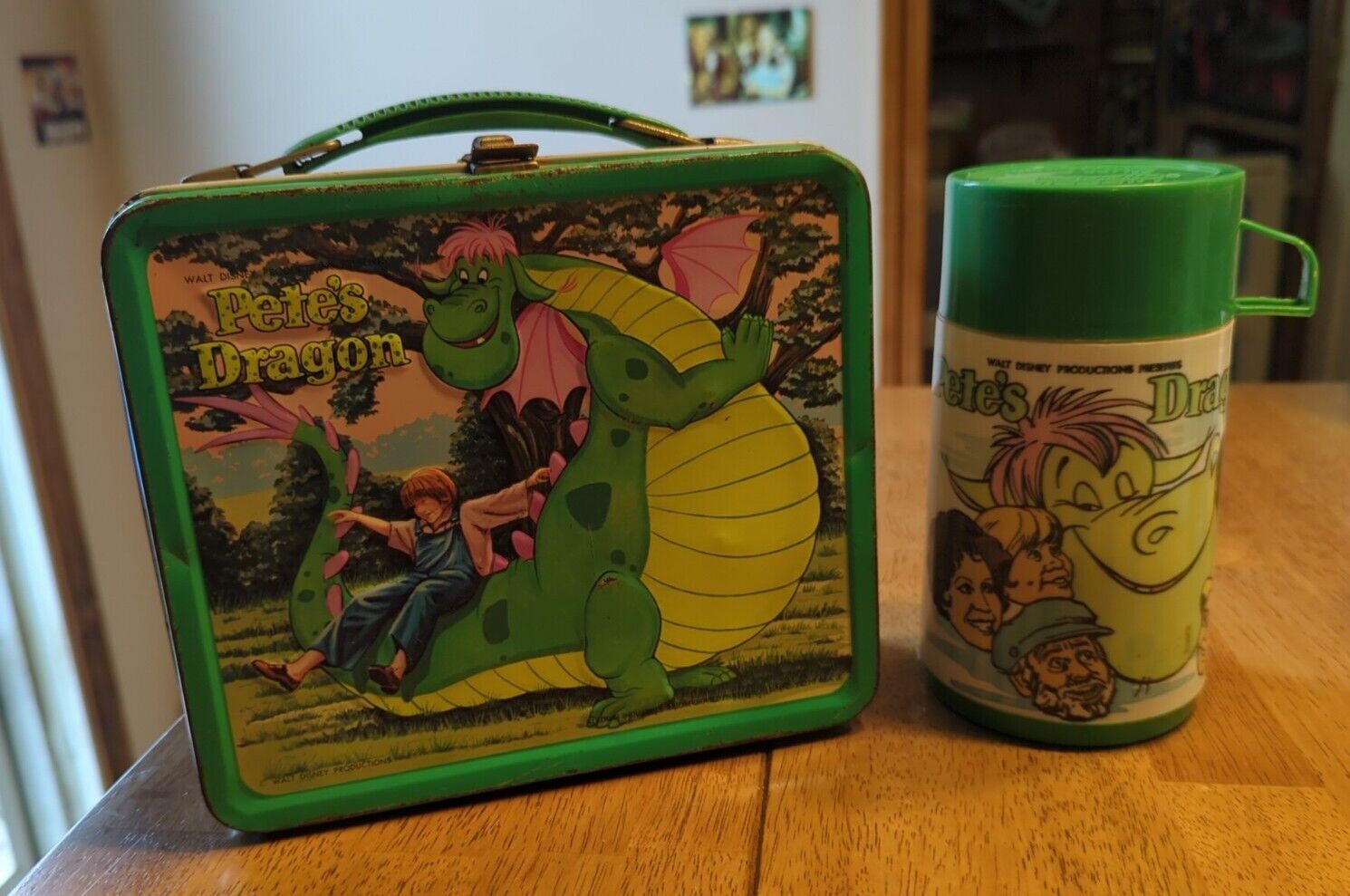 VINTAGE PETE\'S DRAGON LUNCHBOX AND THERMOS