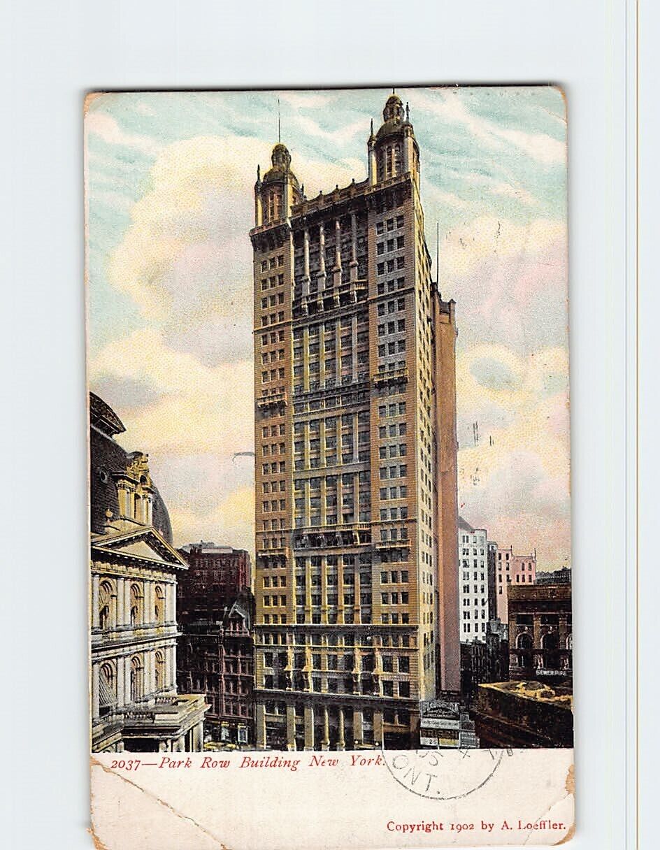 Postcard Park Row Building New York USA