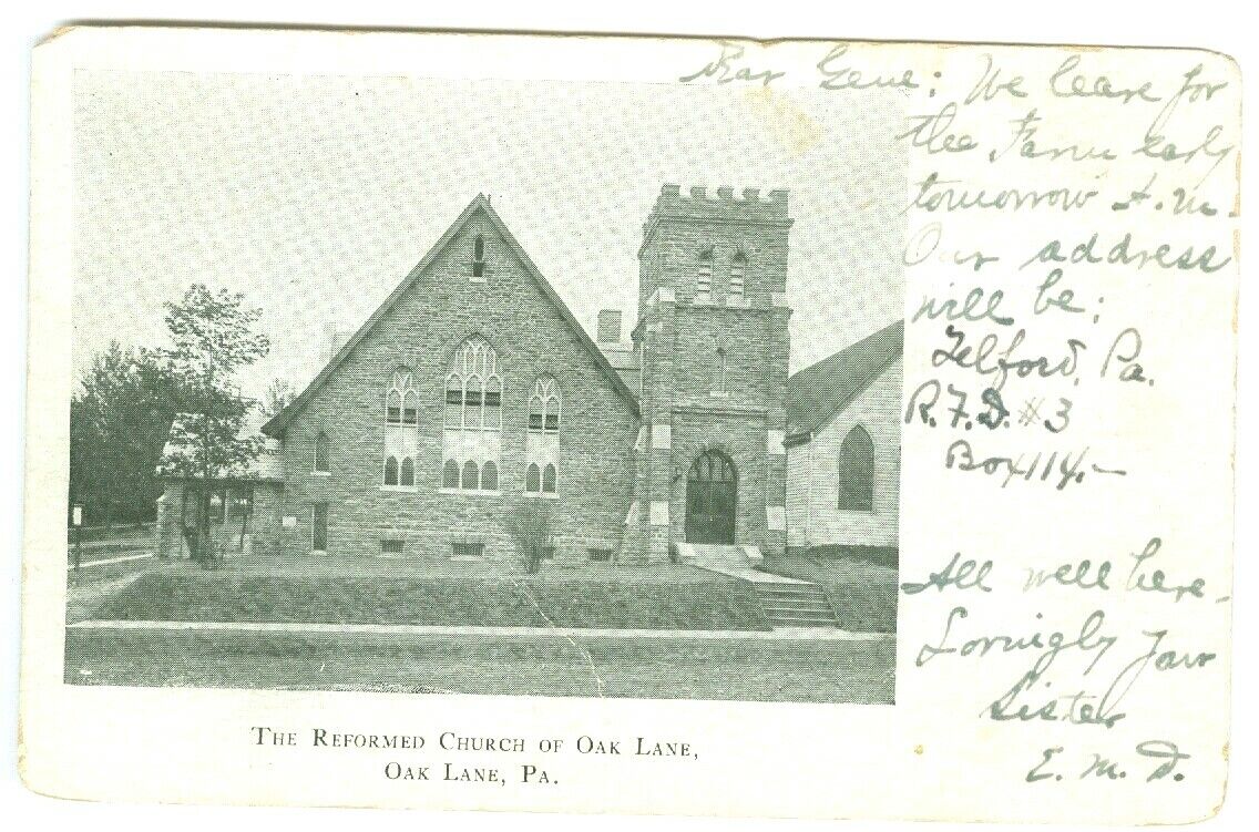 Oak Lane PA The Reformed Church 1906