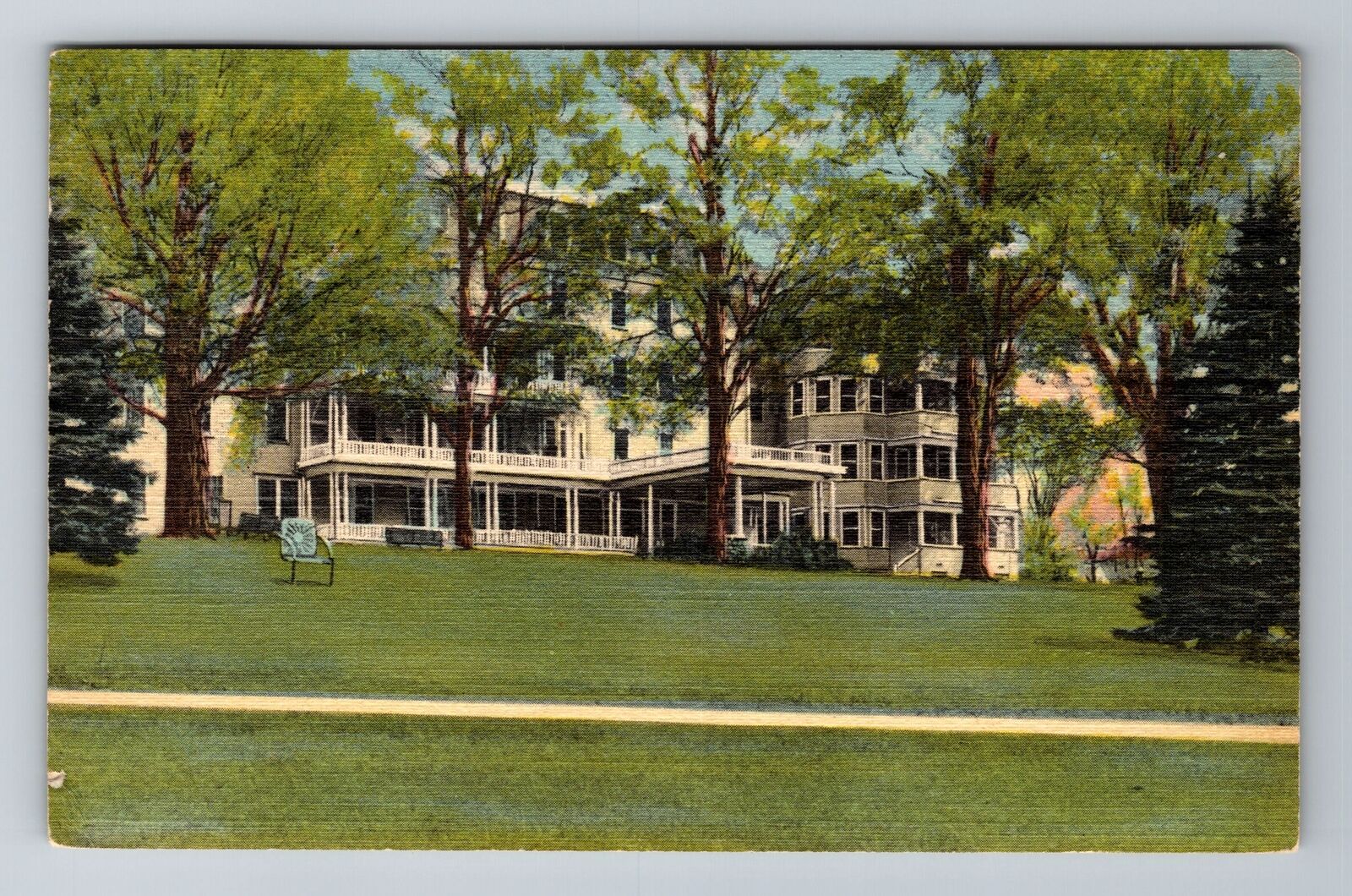 Stoneham, MA-Massachusetts, New England Sanitarium c1949, Vintage Postcard