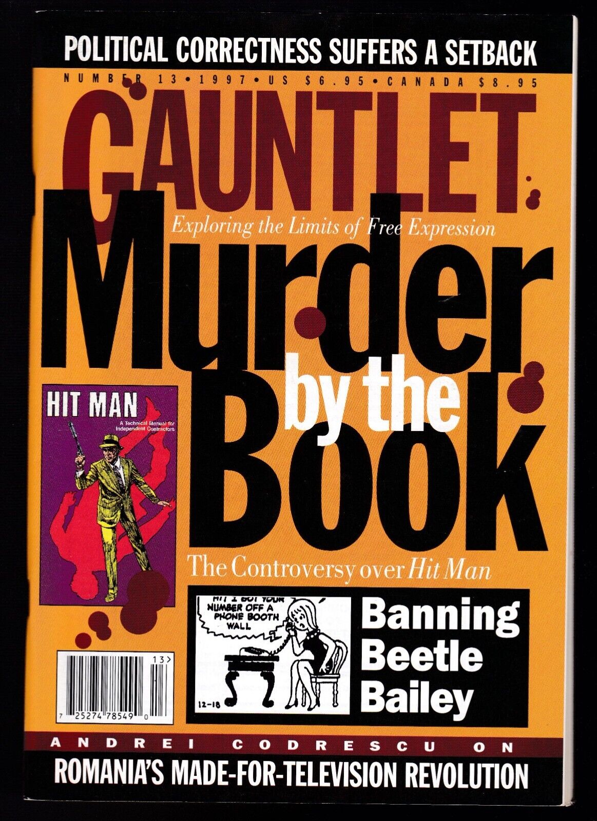 GAUNTLET MAGAZINE # 13 MORT WALKER BEETLE BAILEY INTERVIEW THE HIT MAN