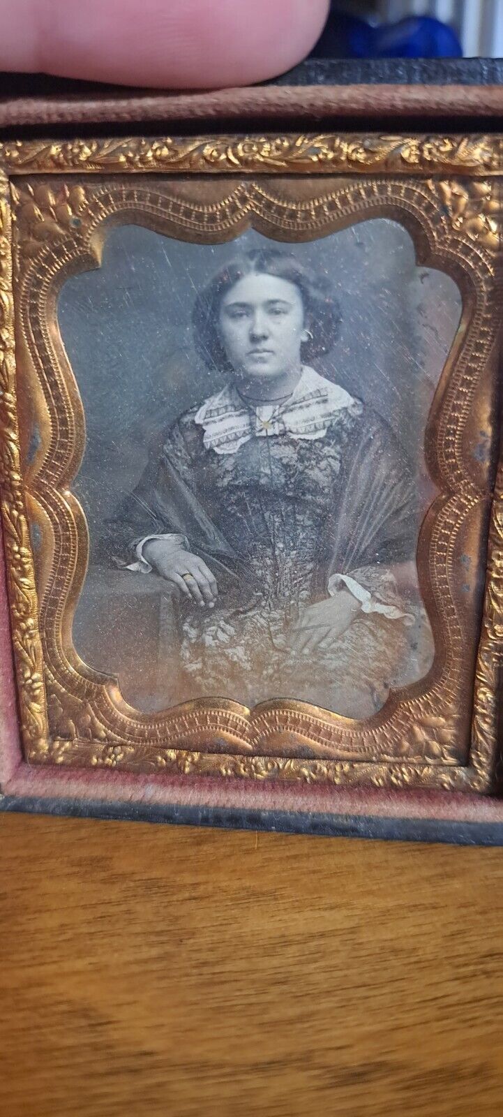 Daguerreotype Antique Photo Beautiful Woman