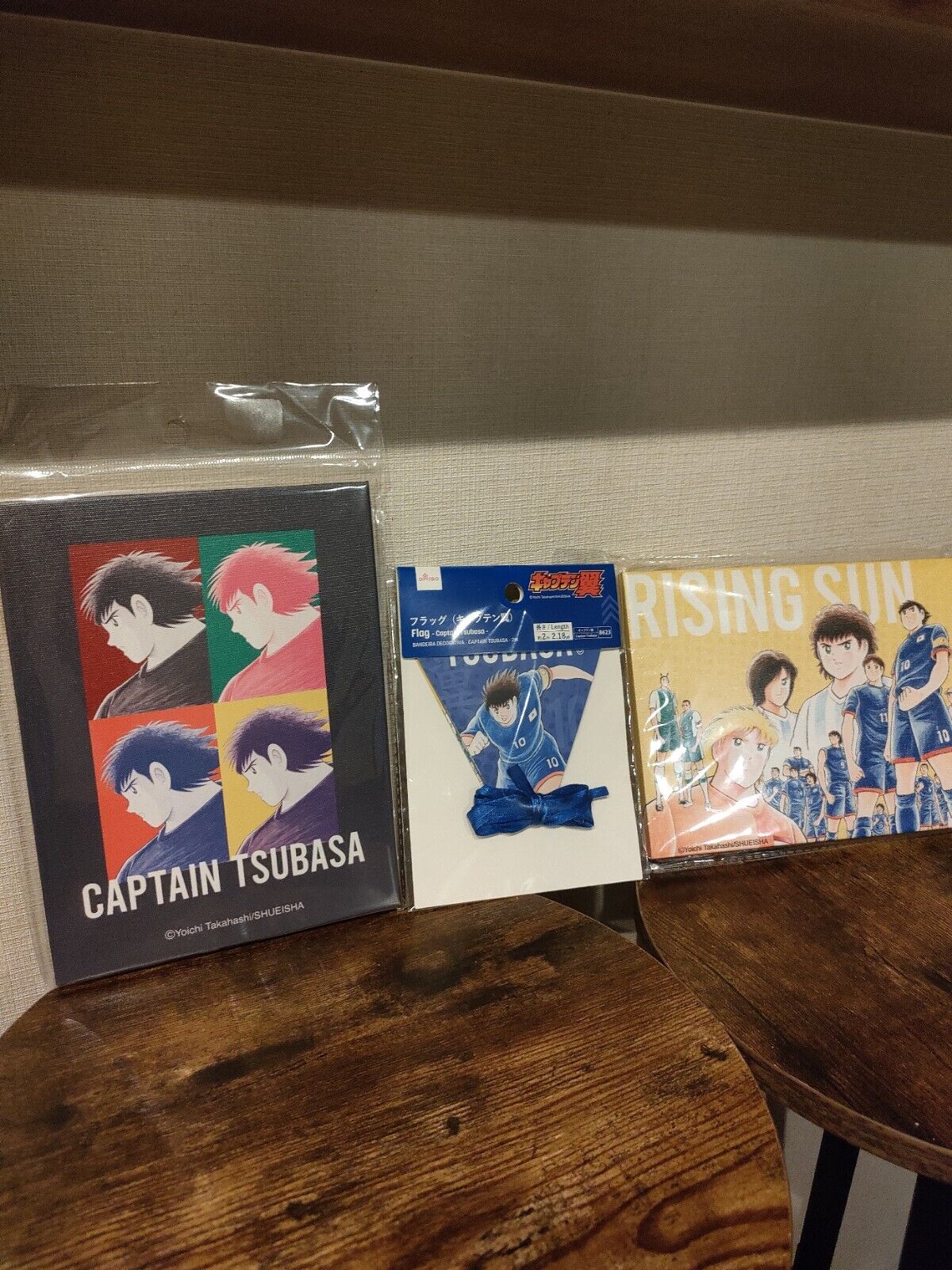 Captain Tsubasa fabric board and Flag set 