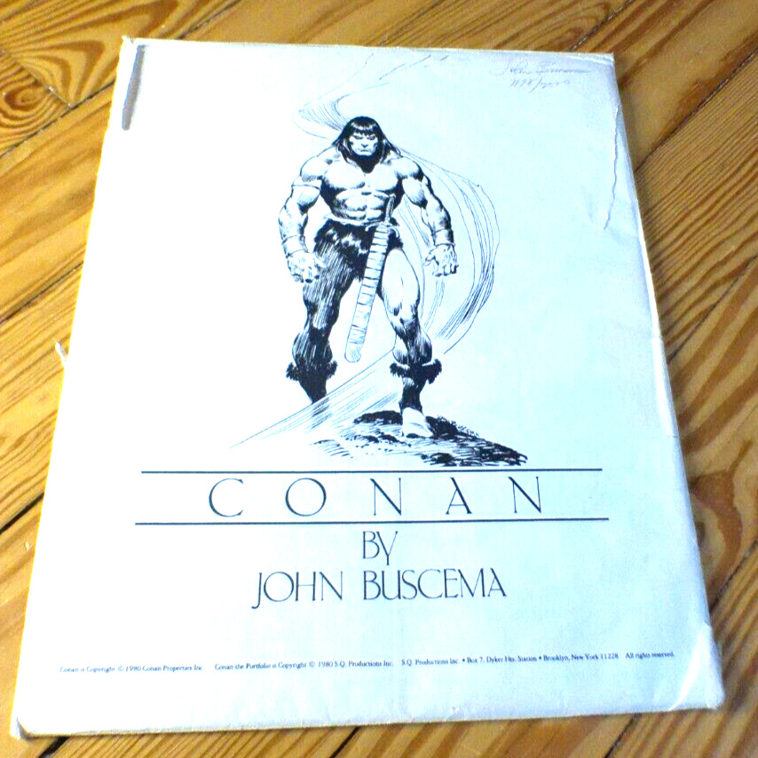 John Buscema Signed CONAN 1178/2000 Portfolio (Print Plates)