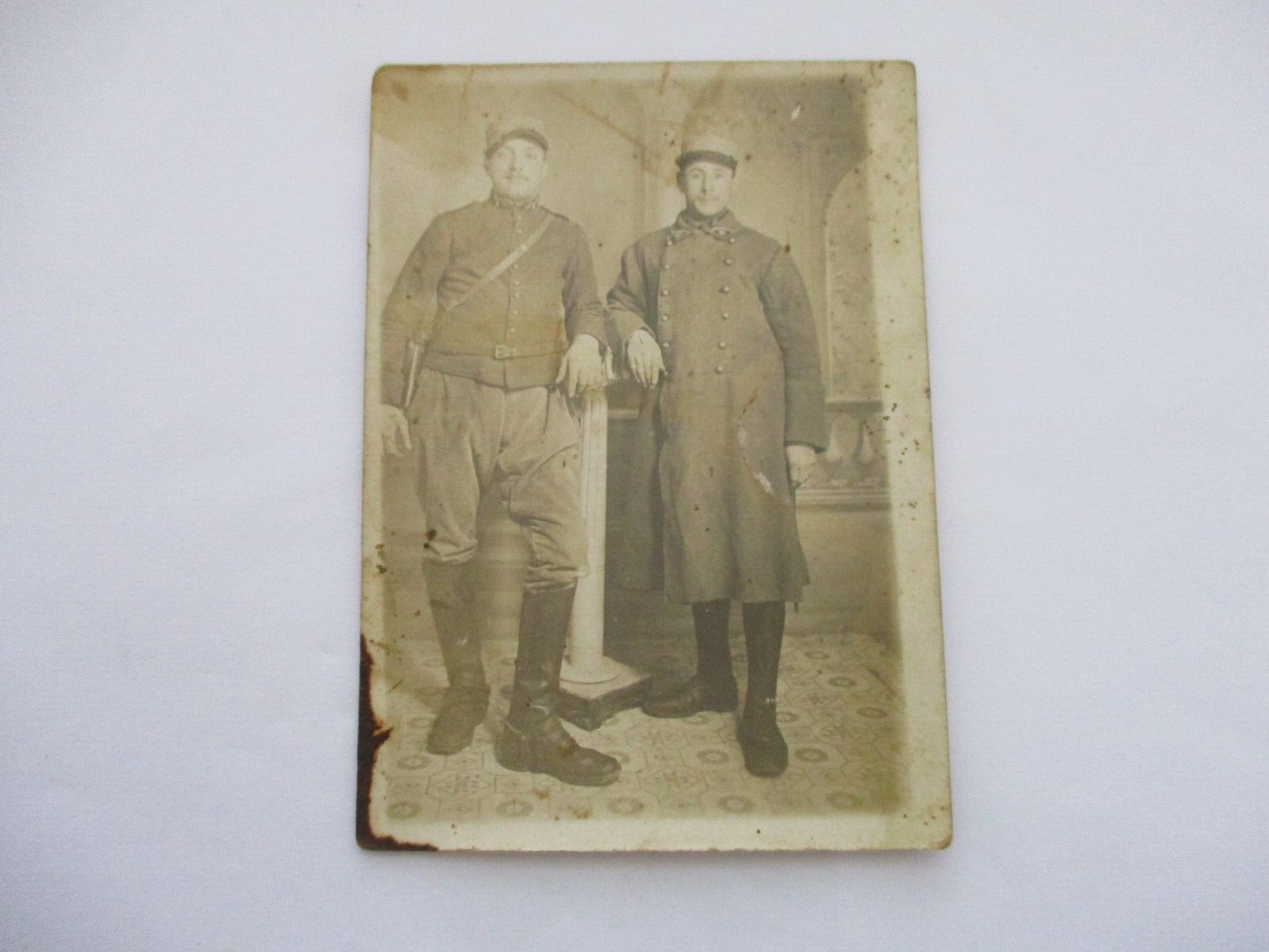 CPA MILITARY PHOTOGRAPHY 3rd PLAIN FEET SOLDIER DUO
