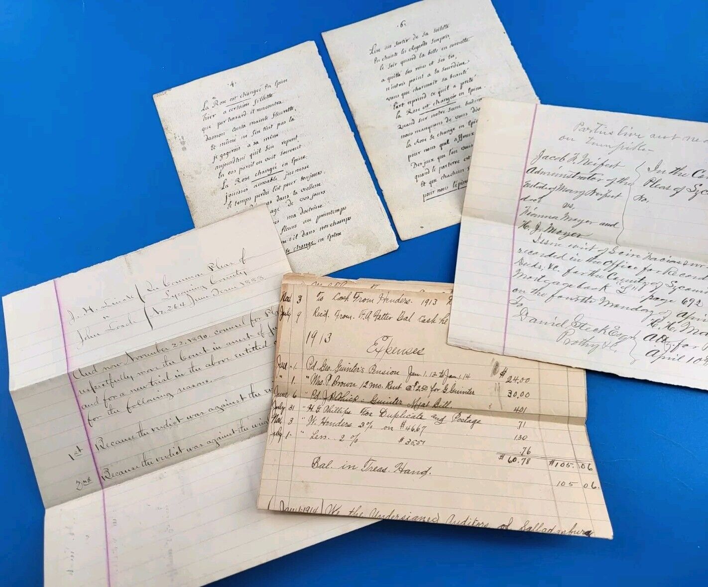 vintage handwritten letters lot Ephemera