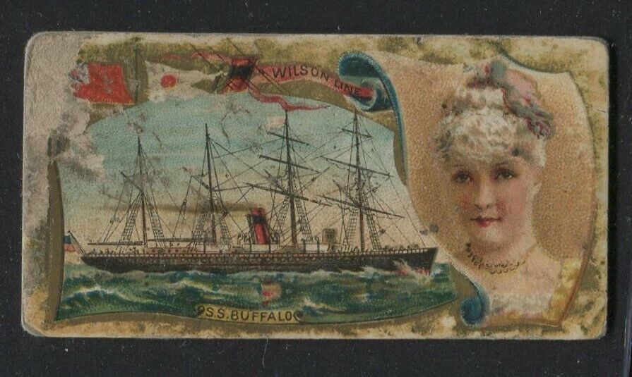 1887 Vintage Duke's Cigarettes Card N83 Ocean and River Steamers Wilson Line