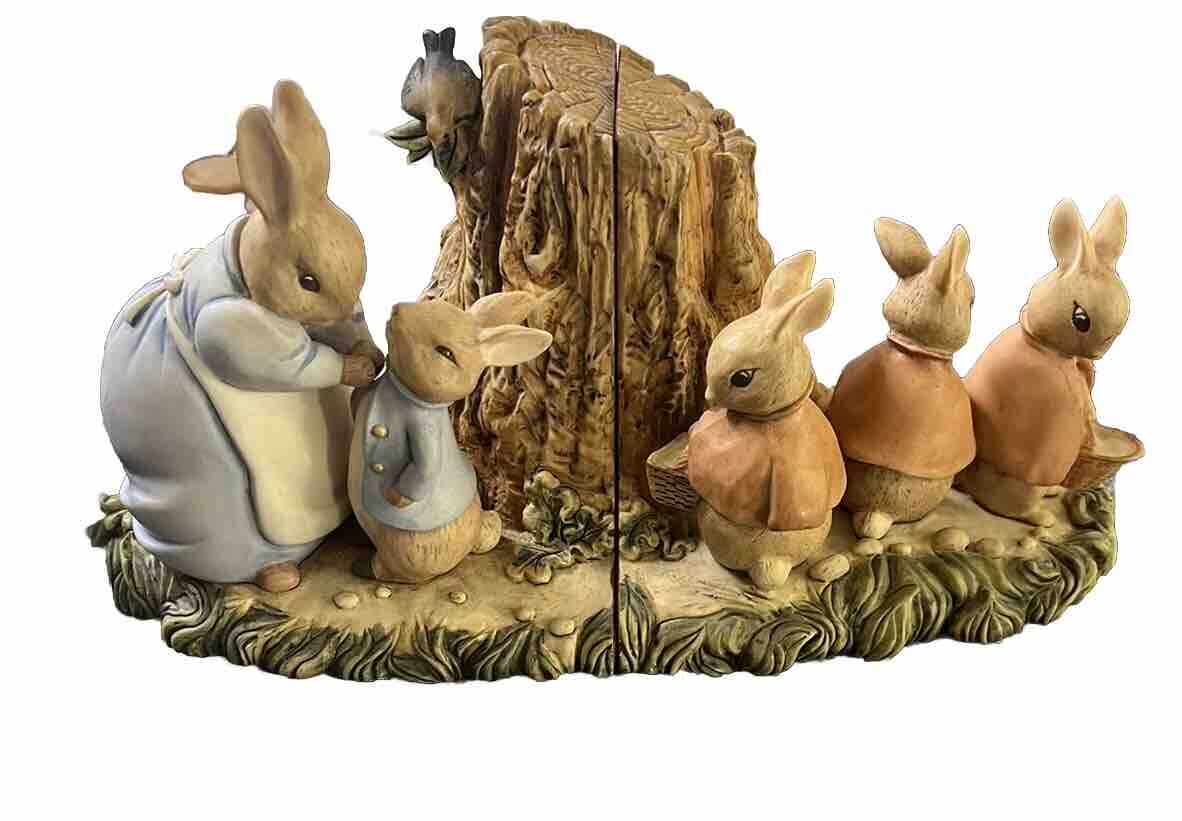 Peter Rabbit Bookends From THE WORLD OF BEATRIX POTTER By Frederick Warne 1993