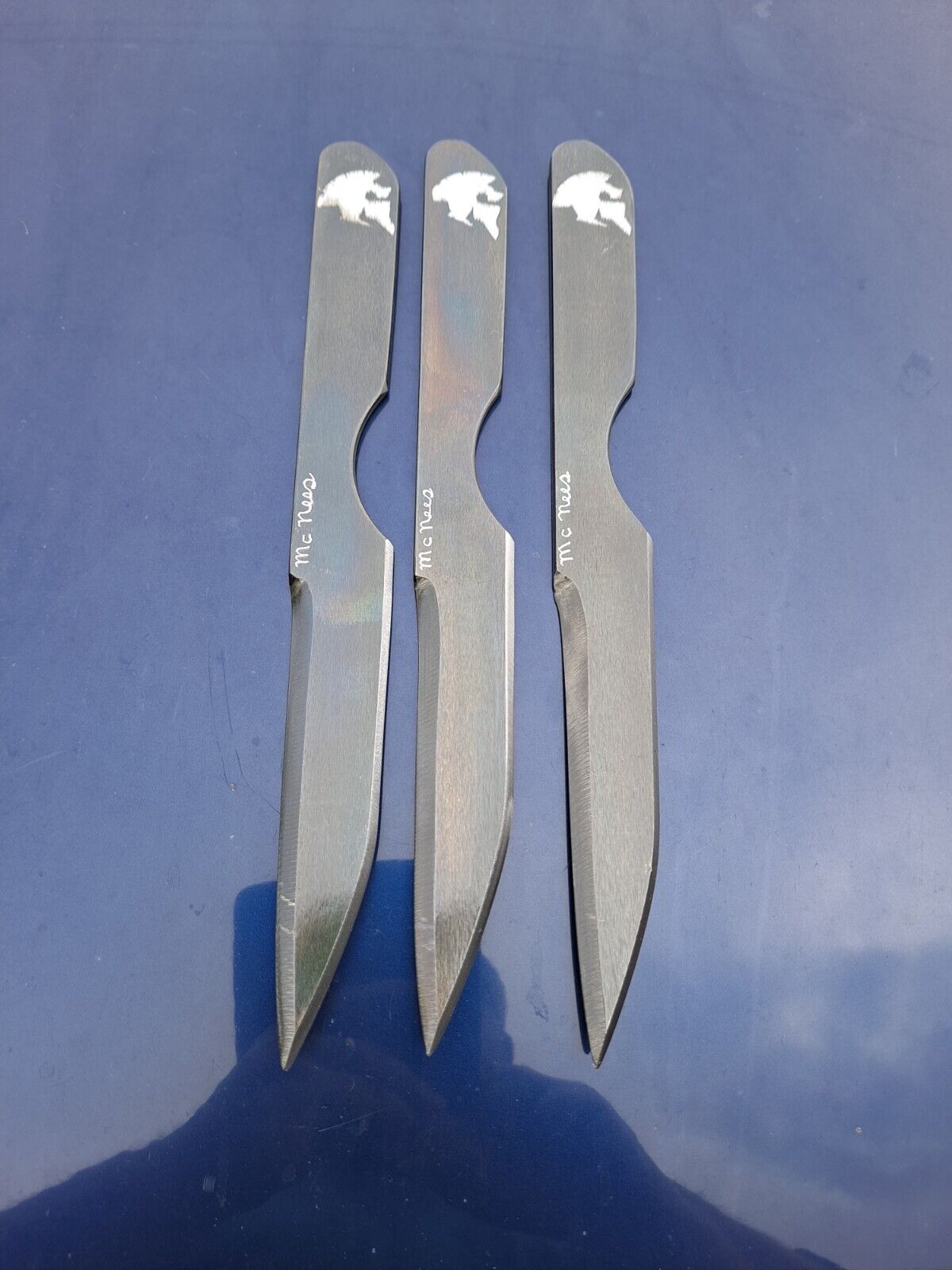 CUSTOM MADE CLASSIC TRIGGER KNIFE SET SPIN NO SPIN THROWING SET