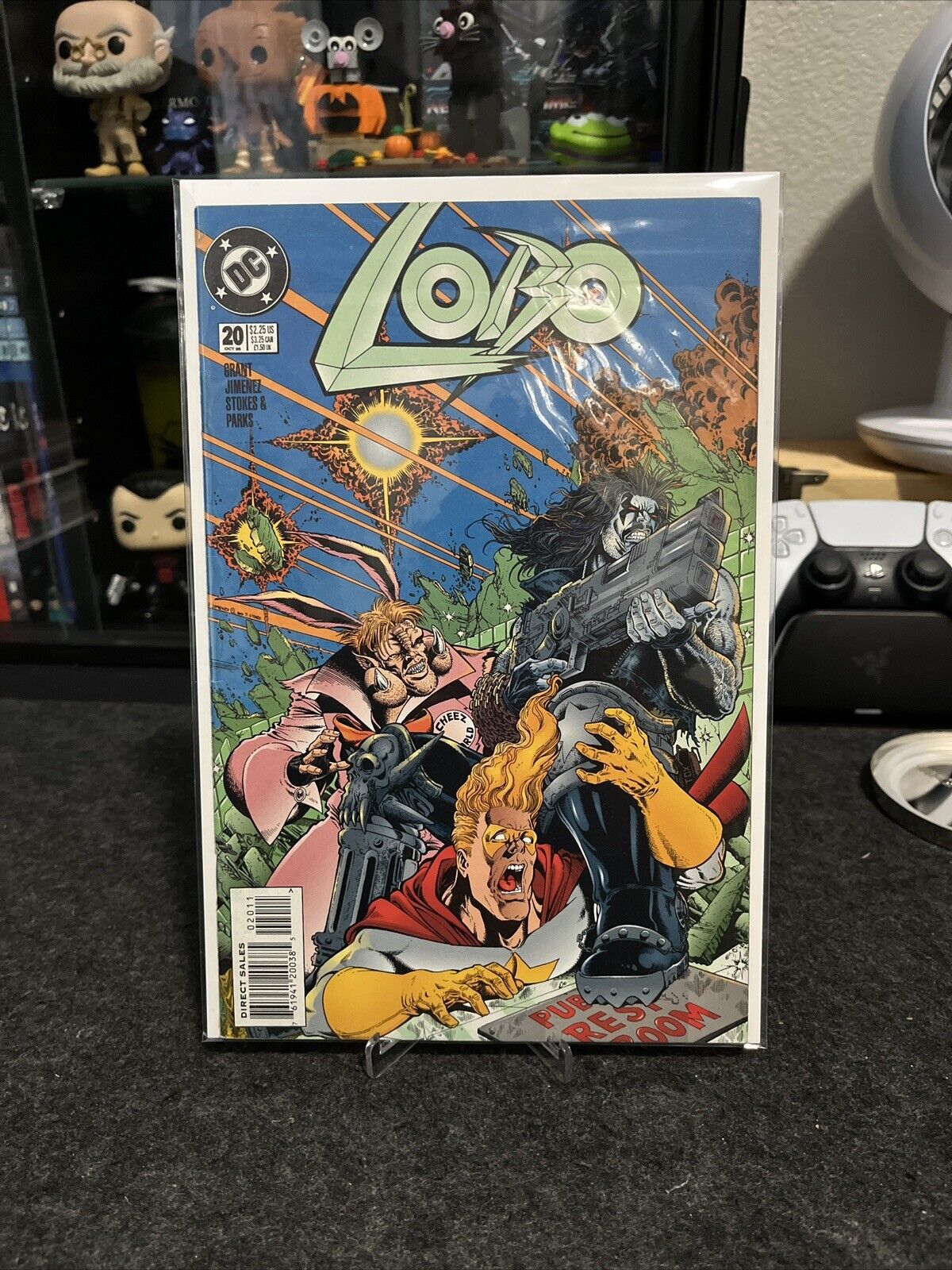 Lobo #20 1995 DC Comics First Print Direct Edition Grant Jimenez Stokes Parks