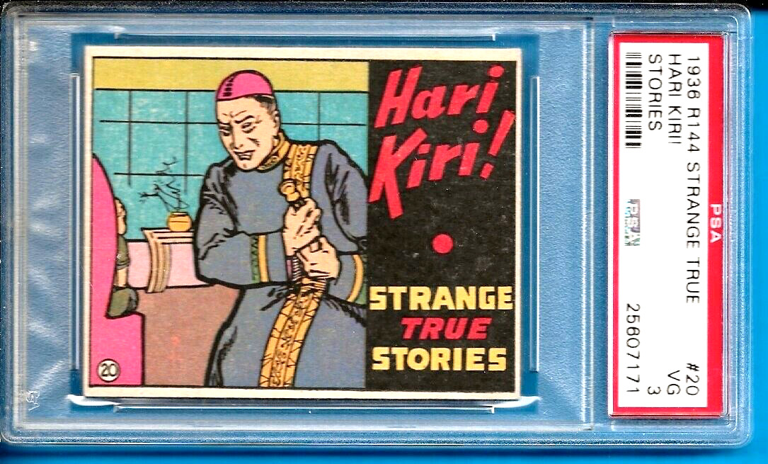1936 R144 Strange True Stories #20 Hard Kiri Psa 3 (Nice Card)