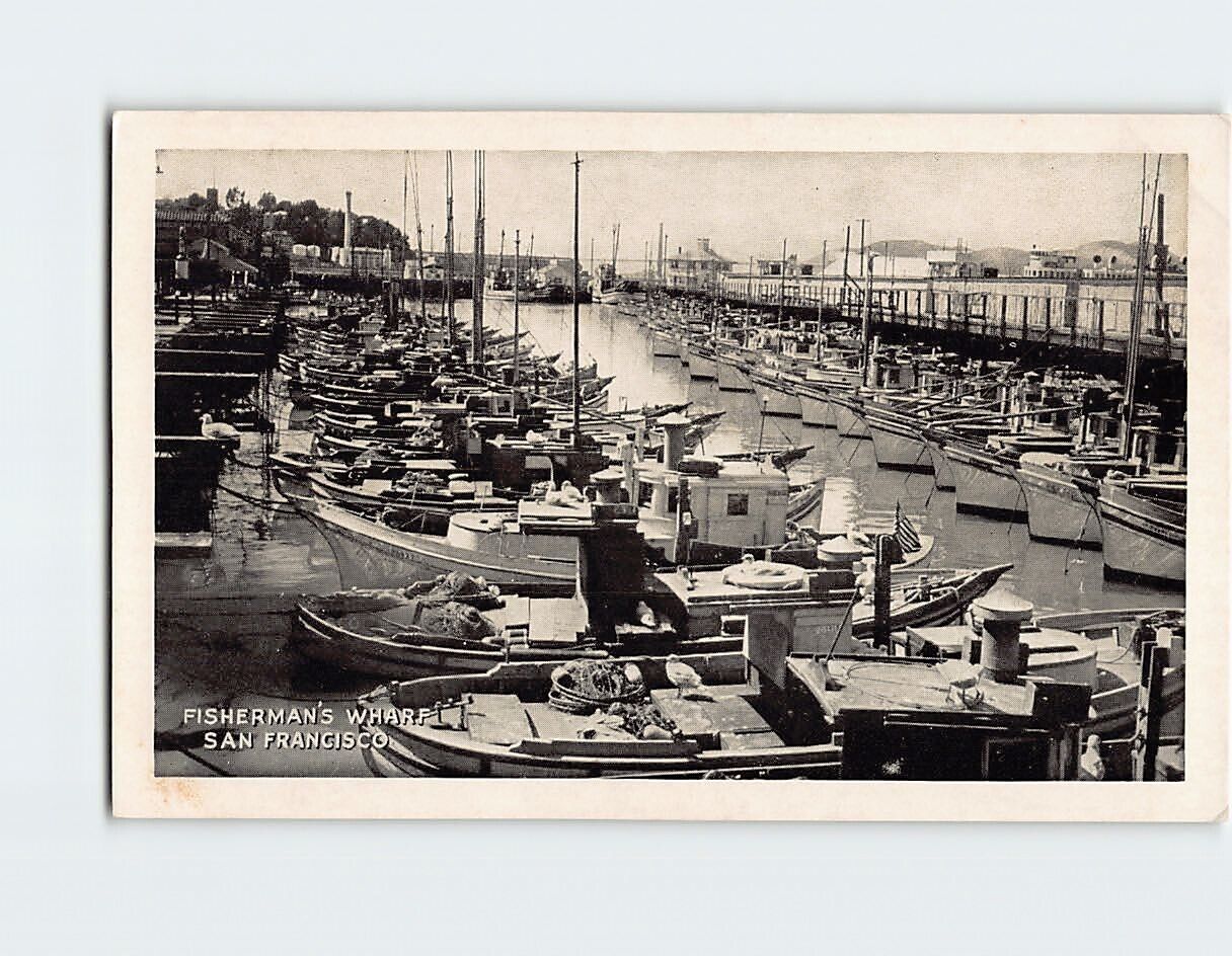 Postcard Fisherman\'s Wharf San Francisco California USA