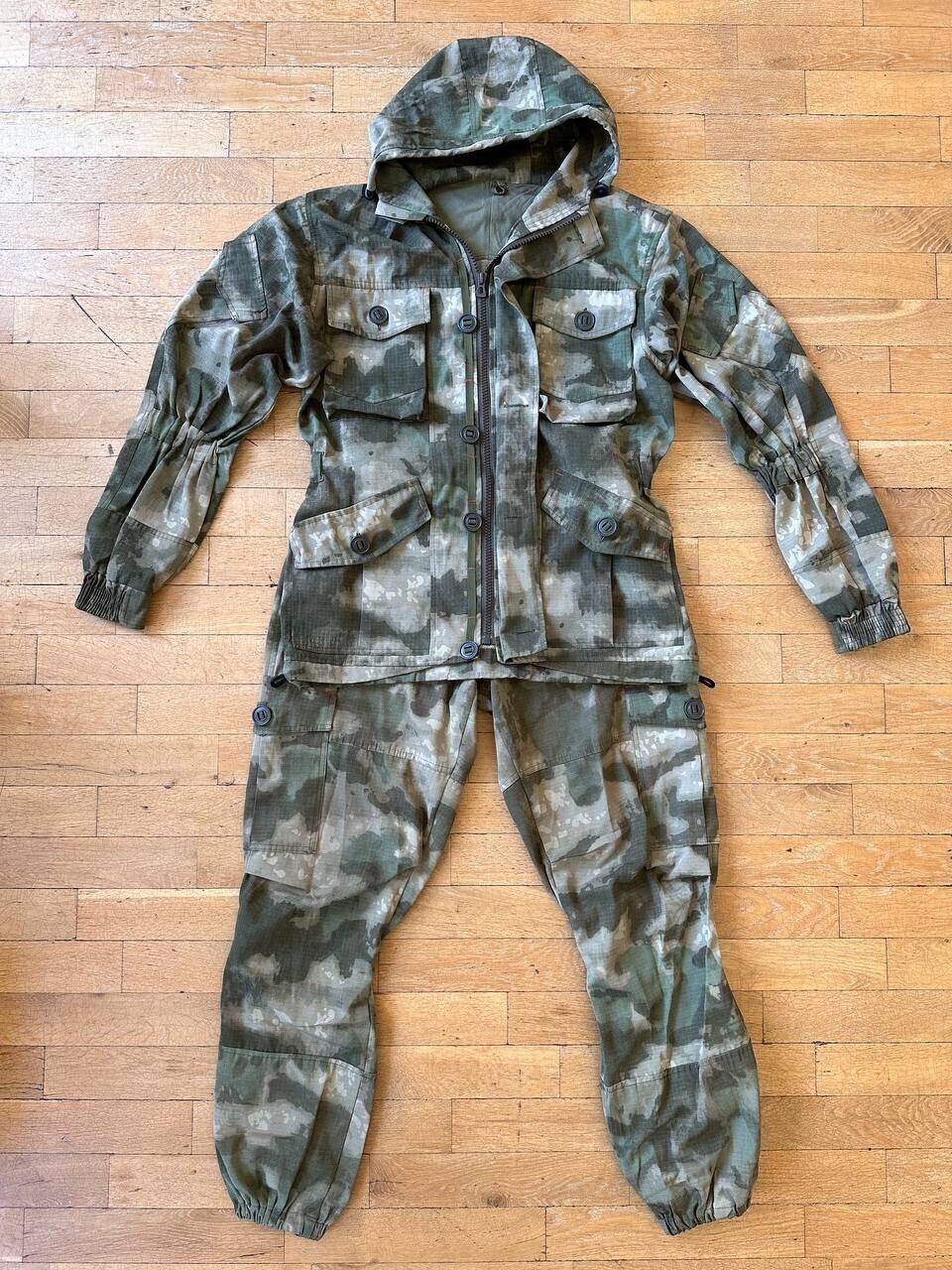 Original Russian Army Military Uniform Camo Suit Jacket Pants Ratnik MOSS - M sz