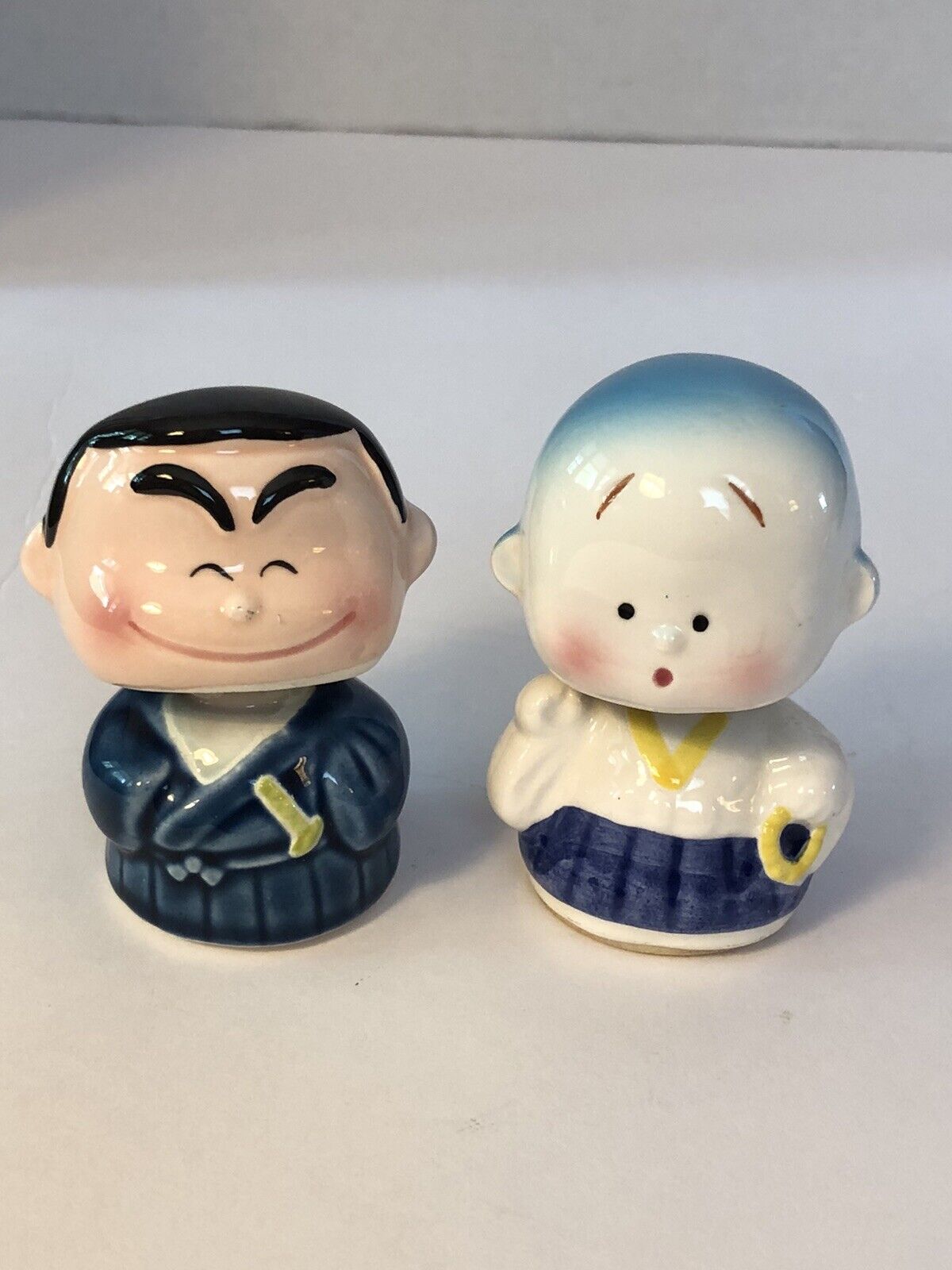 Vintage Ceramic Bobbleheads. Excellent Working Condition. Never Used.