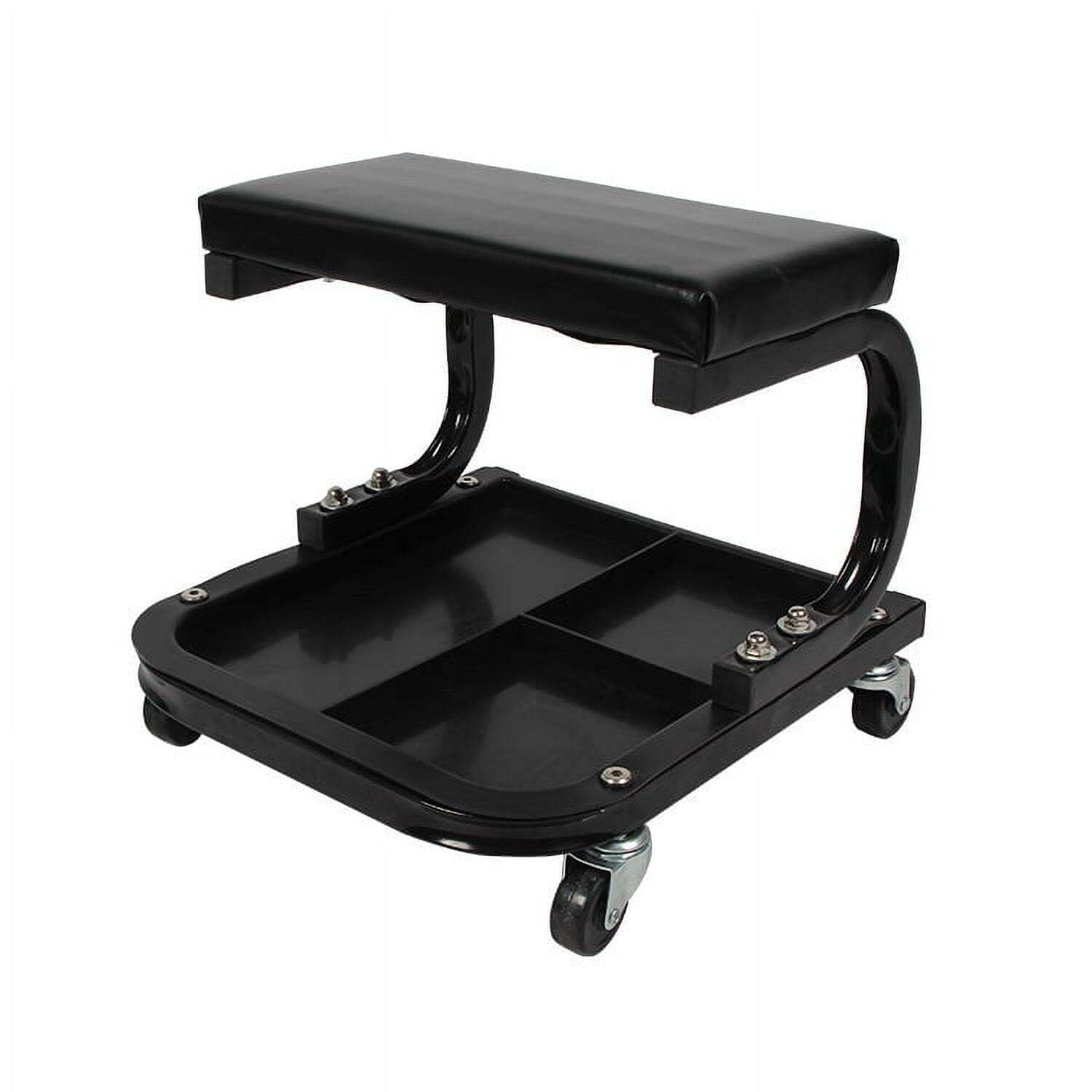 Garage Shop Creeper Seat with Tool Tray Rolling Padded Auto Mechanic Stool 250