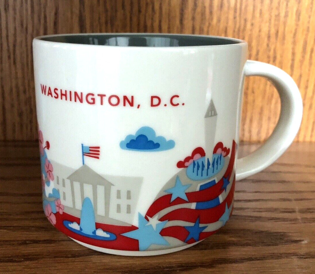 Starbucks You Are Here Collection 2014 Washington, D.C. Coffee Mug Cup