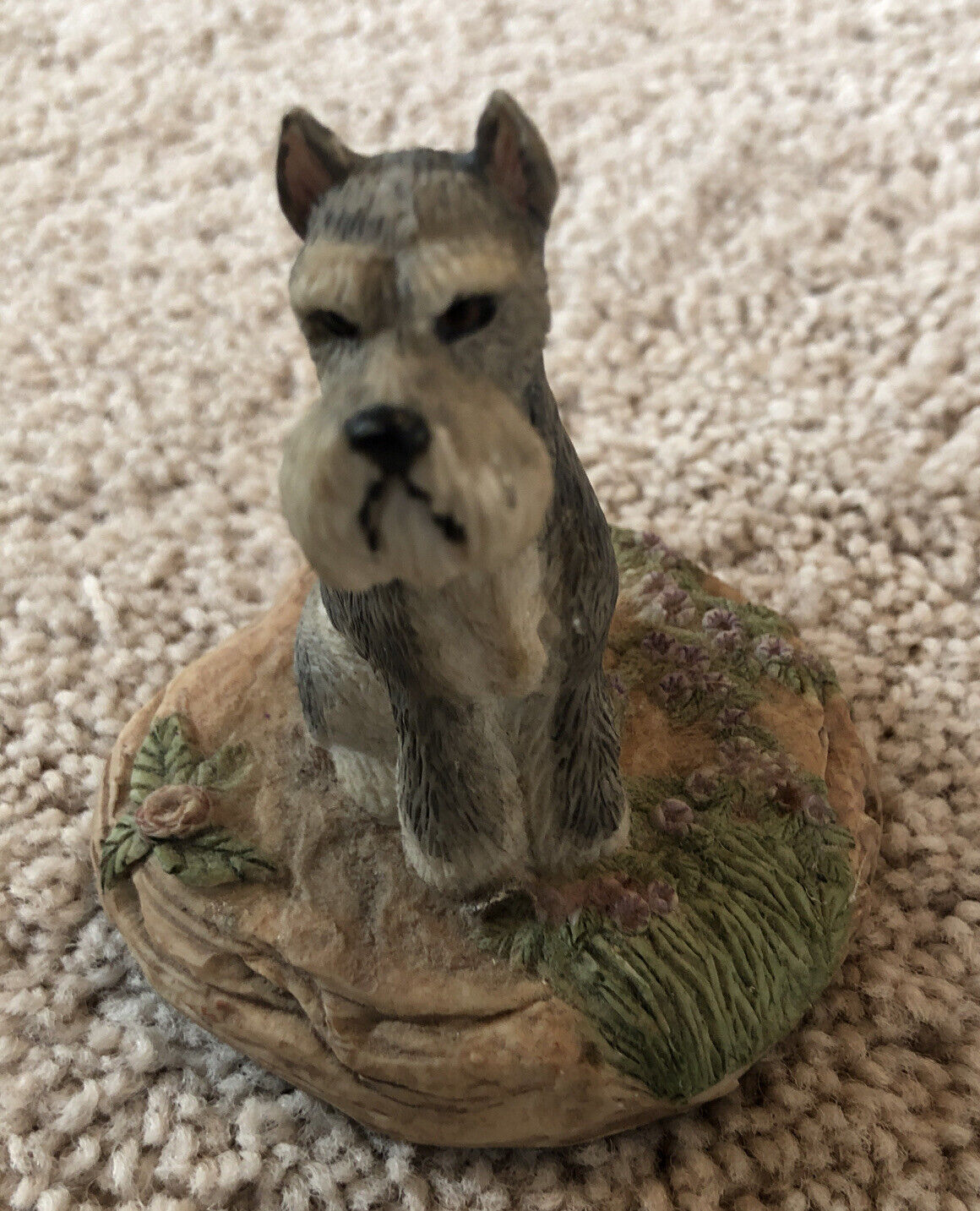 Schnauzer  Dog Figurine Earl Sherwan Charmstone