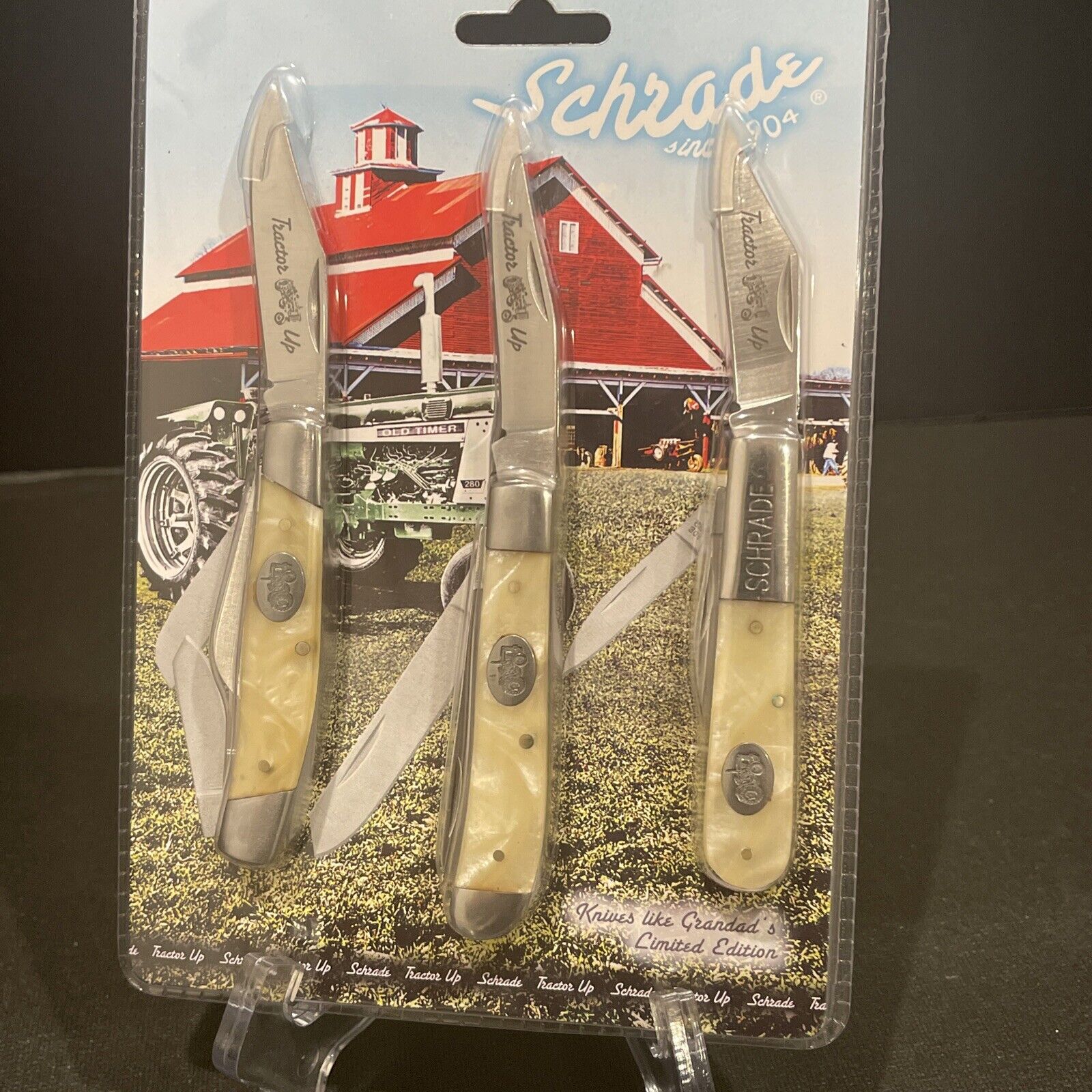 2010 Taylor Brands - Schrade - “Tractor Up” Faux Pearl Knives - NRFP - MIP