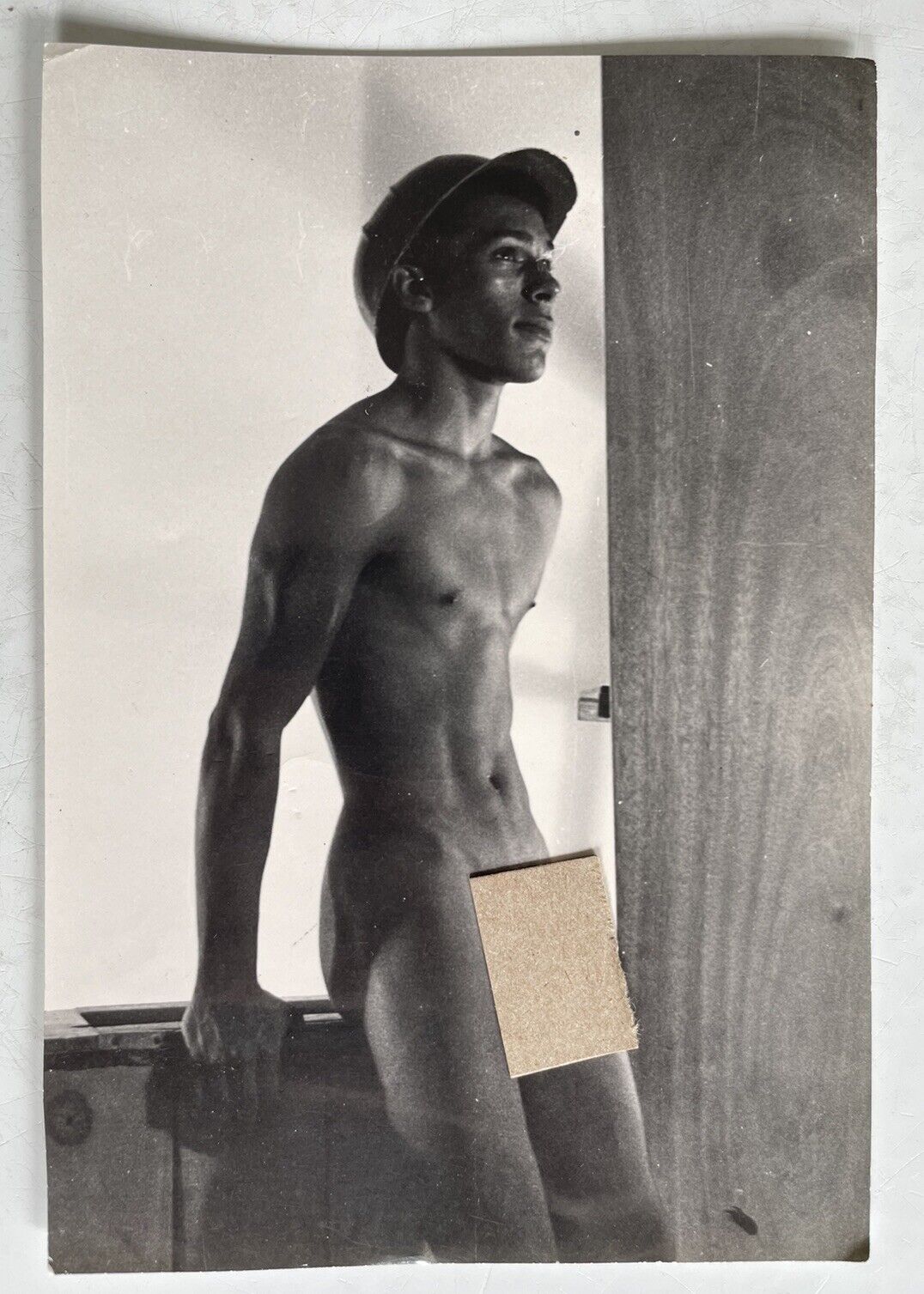 Vintage Gay Interest Photo of Construction Worker 4.5x6.5