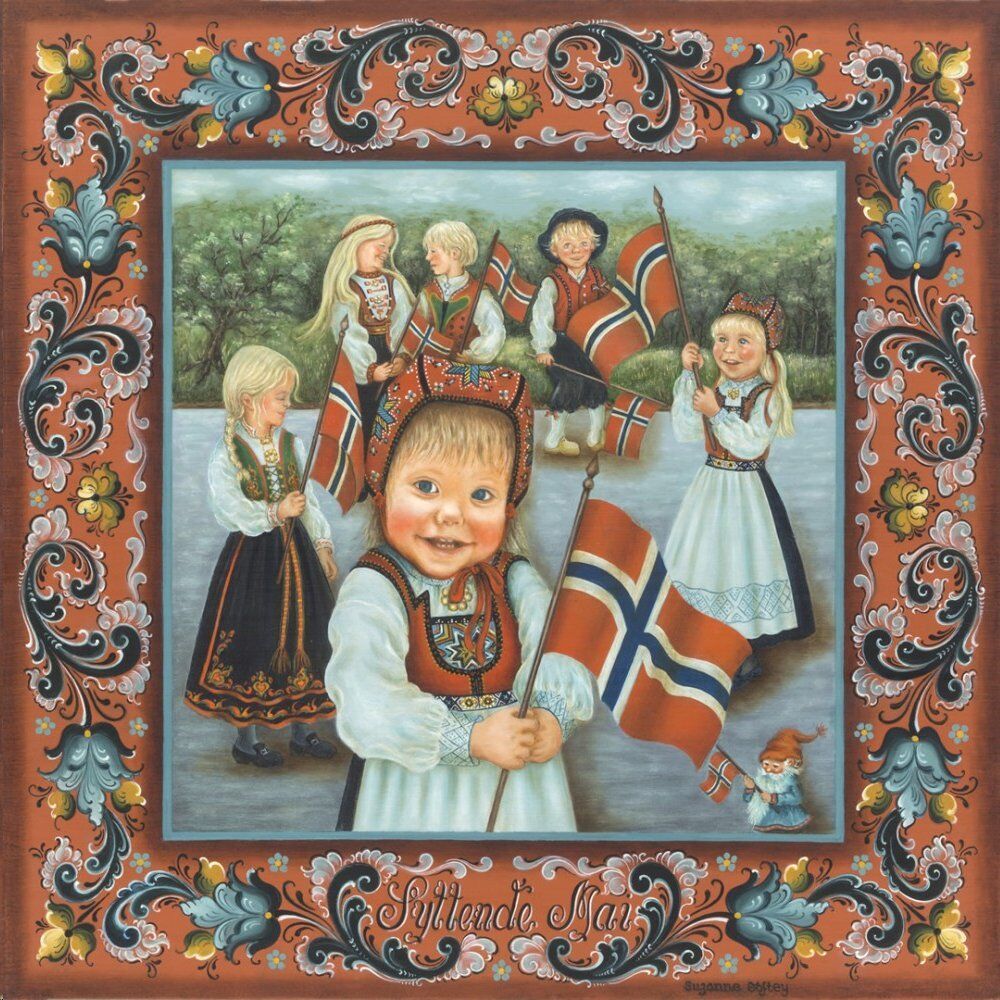 Norway Suzanne Toftey Constitution Day Tile, New