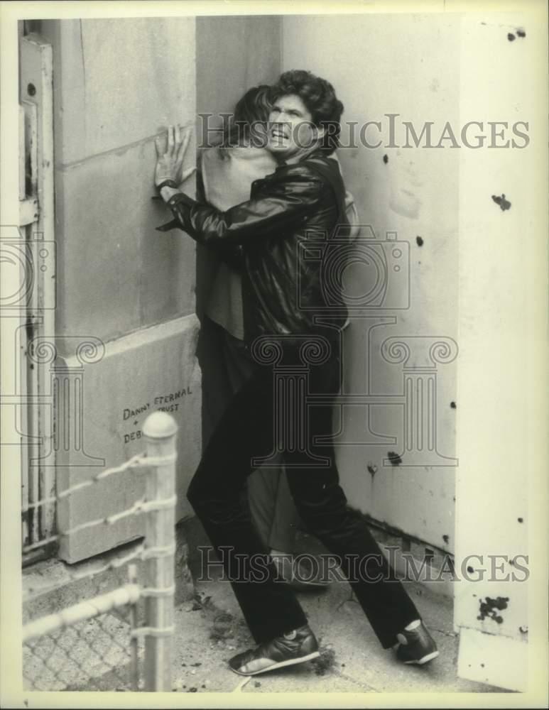 1985 Press Photo Ã¢â‚¬Å“Knight RiderÃ¢â‚¬Â star David Hasselhoff - mjx73576