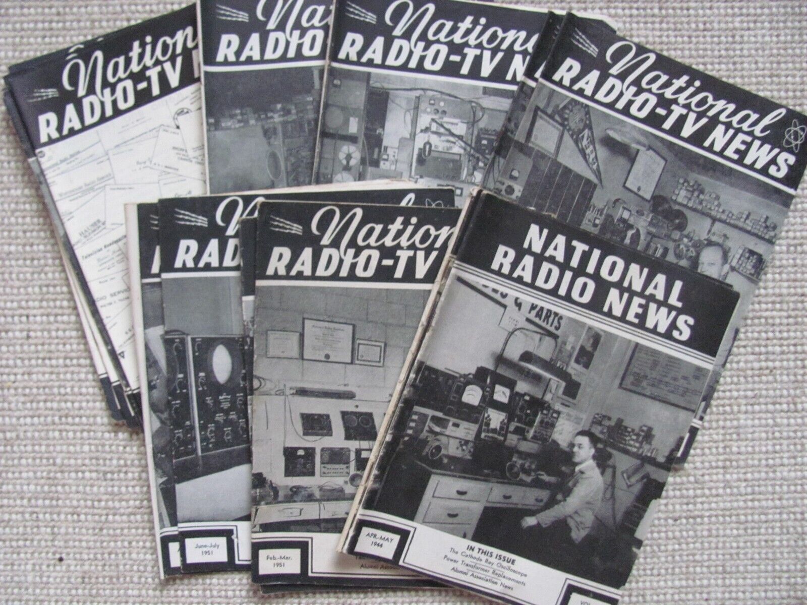 Lot of 16 National Radio News 1944-1954