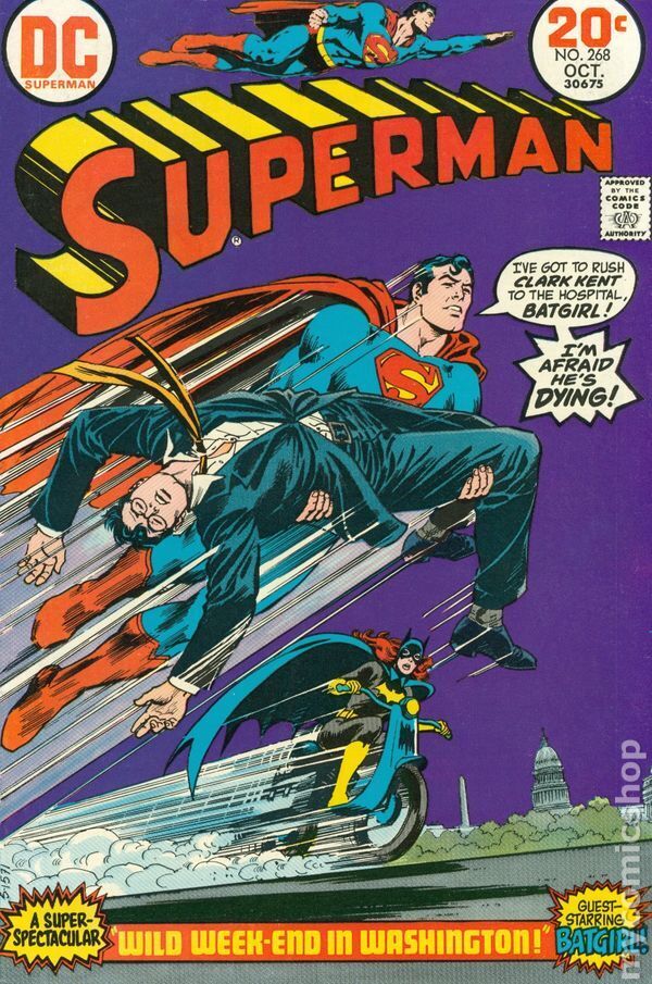 Superman #268 VG 1973 Stock Image Low Grade