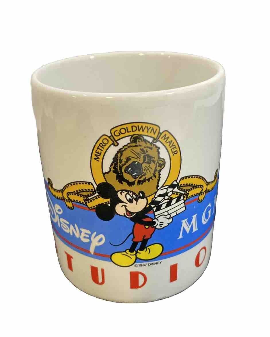 Vtg. 1987 Disney Mickey Mouse MGM Metro Goldwyn Meyer Movies Studio Coffee Mug G