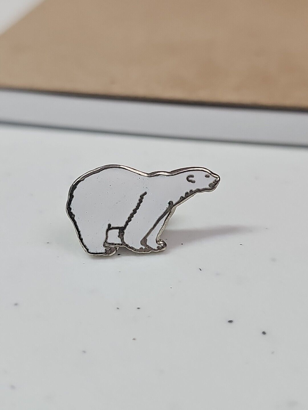Vintage Polar Bear Hat Lapel pin