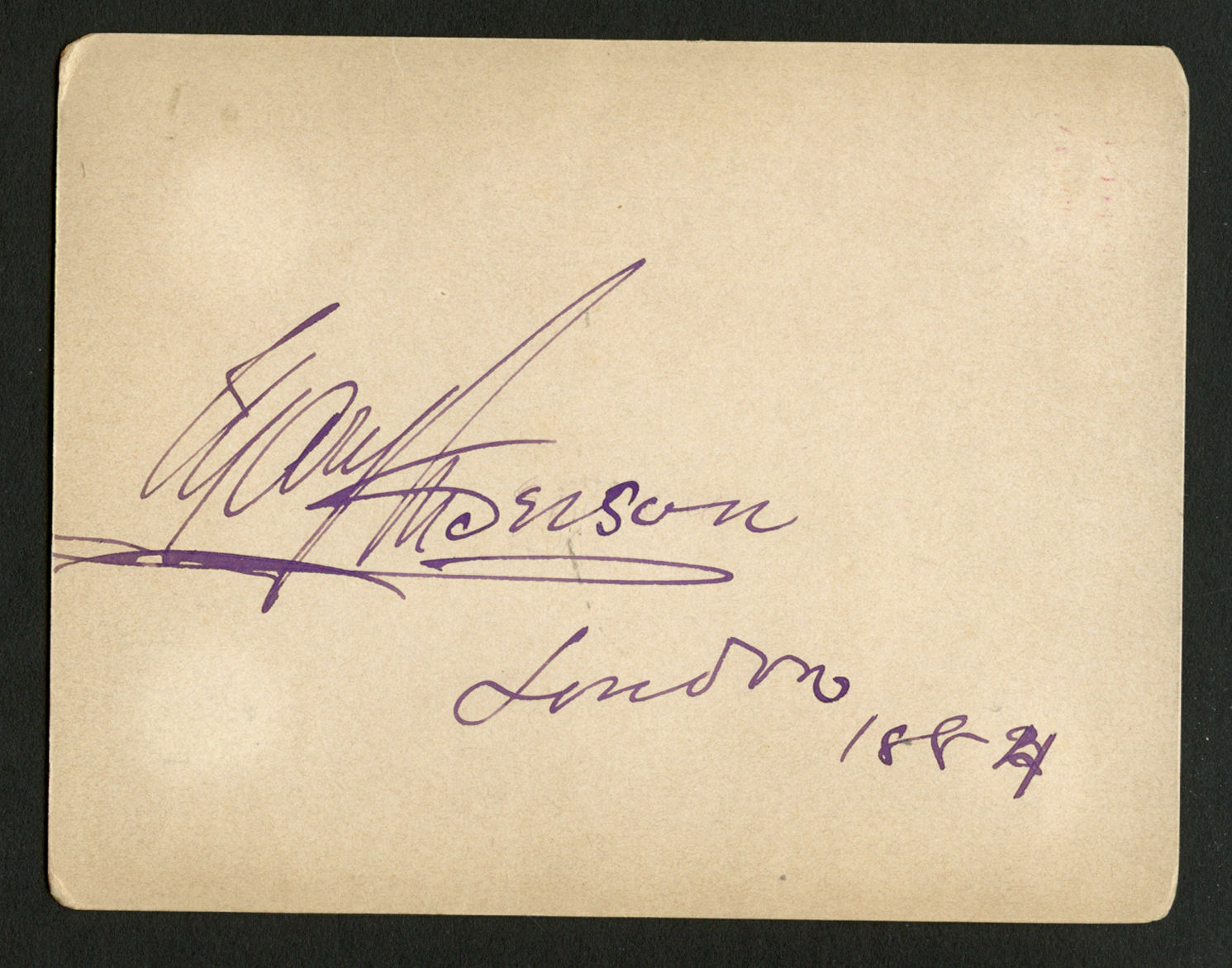 James Augustus Cotter Morison d1888 signed autograph 3x4.5 cut Historian AB1308