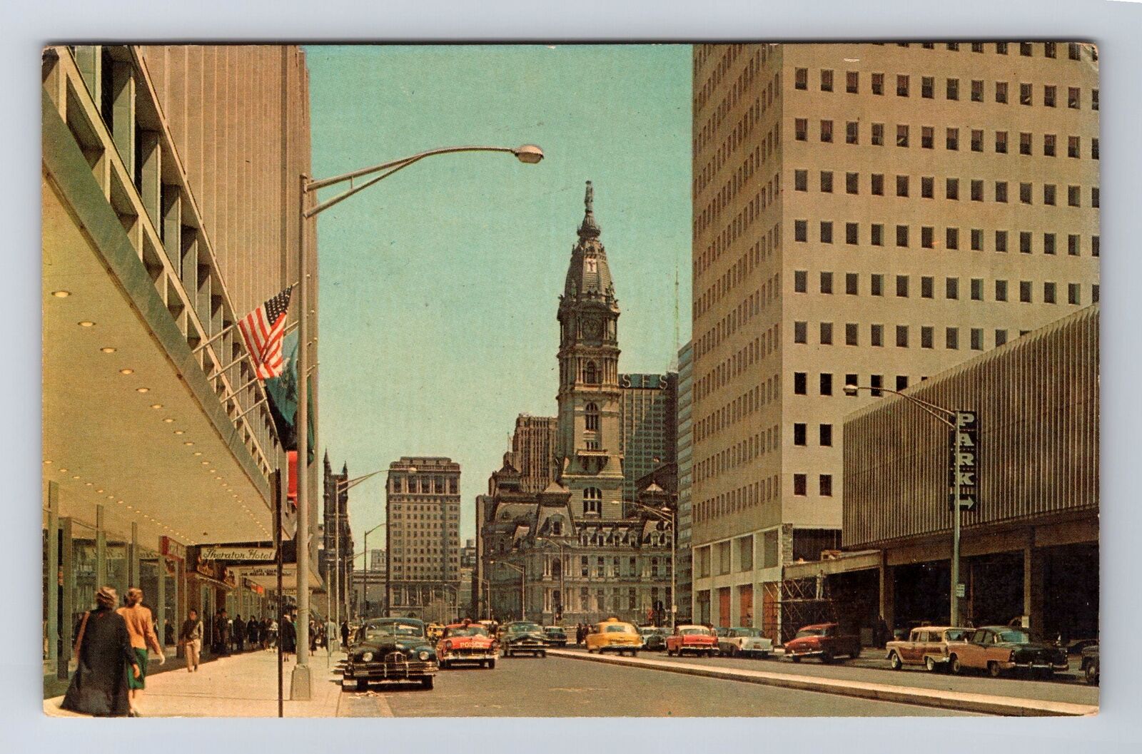 Philadelphia PA-Pennsylvania, Penn Center, Advertisement, Vintage Postcard
